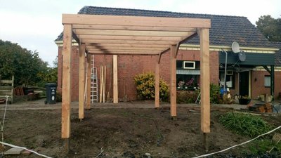 Douglas Carport 4x6m vrijstaand - carport-en-overkappingen Douglas Carport 4x6m vrijstaand - carport-en-overkappingen