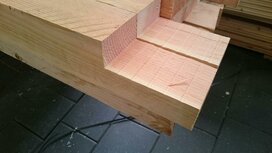 12x12x300cm douglas paal/Staander uitgekeept