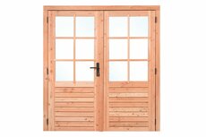 Dubbele glasdeur 185x205cm  RedClass wood