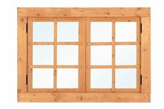 Red Class dubbel draairaam 6-ruits  125,2x90 cm