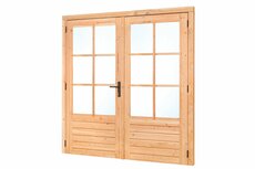 Doulgas Dubbele glas deur 205x215 met dubbel glas