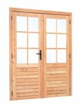 Douglas dubbele glas deur 6-ruits 185 x 205 cm