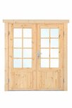 Dubbele deur+kozijn, vuren, dubbel glas DL7 159 x 188 cm