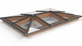 Pext Schilddak lichtstraat Douglas 2550mm diep