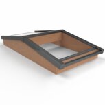 Zadeldak lichtstraat 762mm breed incl. enkel gelaagd glas