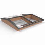 Zadeldak lichtstraat 1582mm breed incl. enkel gelaagd glas