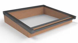 Daklicht Douglas 1250mm breed incl. gelaagd glas