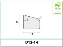 Glaslat model D12-14