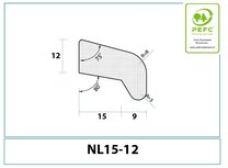 Neuslat model NL15-12 glaslat