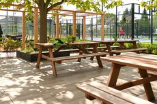 Hardhouten picknicktafel Comfort 180cm