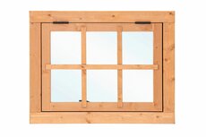 Douglas uitzetraam 90 x 70 cm met dubbel glas
