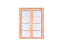 Douglas dubbele deur Prestige, 168x209 cm, onbehandeld met dubbel glas