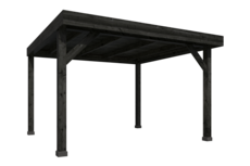 DHZ Rijssen Douglas 400 x 400 cm zwart ge&iuml;mpregneerd