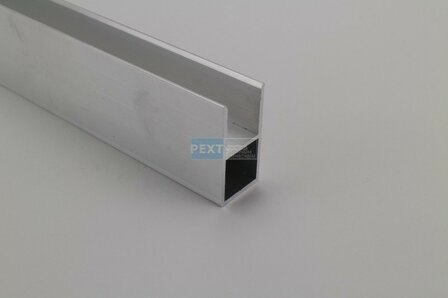 Koker 20x20 met 16 mm flens/U-profiel