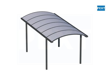 Boog Carport 306cm diep