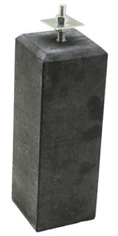 Verstelbare beton poer antraciet 12x12