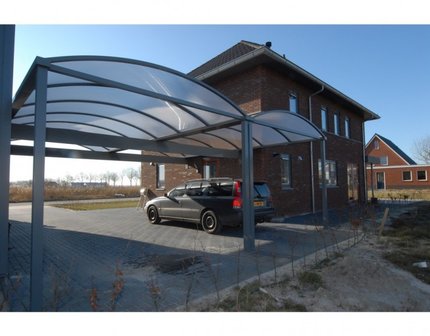 Dubbele Boog Carport 406cm diep