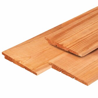 Zweeds rabat 1,1/2,2 x 19,5 x 300cm Red Class Wood 