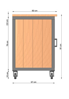 Buitenkeuken Acero 180cm