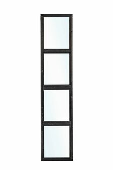 Zwart wandmodule smal 45x210 cm