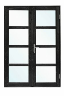 Zwart Dubbele deurmodule modern 145x210 cm