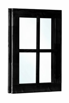 Zwart vast raam enkel 59,2x76,2 cm