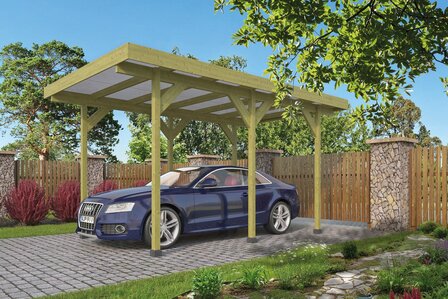 Carport 300x500cm Enkel /Aanbouw (excl. dakbedekking)