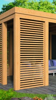 Wandmodule Set 3 geschaafd douglas 99 x 234 cm