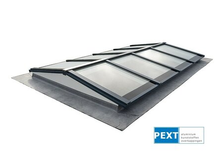 Zadeldak 1745mm breed x 3050mm diep incl. Ge&iuml;soleerd glas