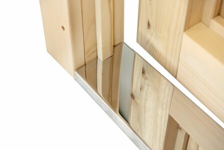 Deur enkel met raam XXL linksdraaiend, vuren 106,5 x 215 cm