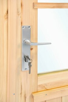 Dubbele deur+kozijn dubbel glas, vuren, XL 181.5 x 215 cm rechtsdraaiend