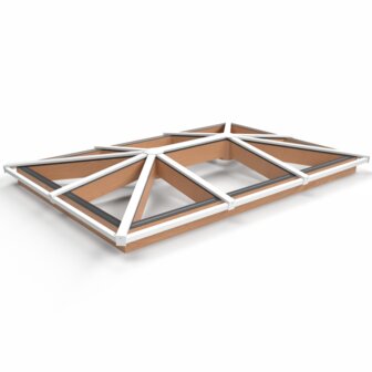 Pext Schilddak lichtstraat Douglas 2050mm diep