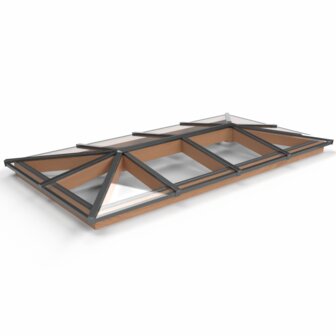 Pext Schilddak lichtstraat Douglas 2550mm diep