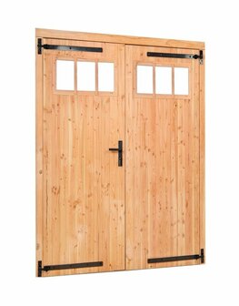 Douglas dubbele klampdeur met raam B185xH205cm