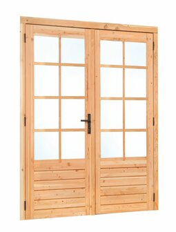 Douglas dubbele glas deur dubbelglas 8-ruits B205xH215cm