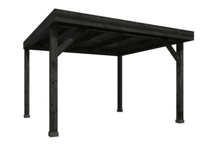 DHZ Rijssen Douglas 400 x 400 cm zwart ge&iuml;mpregneerd