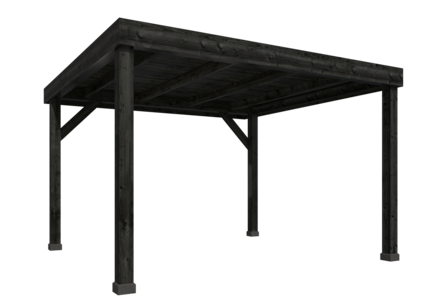 DHZ Rijssen Douglas 400 x 400 cm zwart ge&iuml;mpregneerd