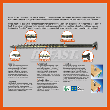 schroeven R.V.S. 4.0x35