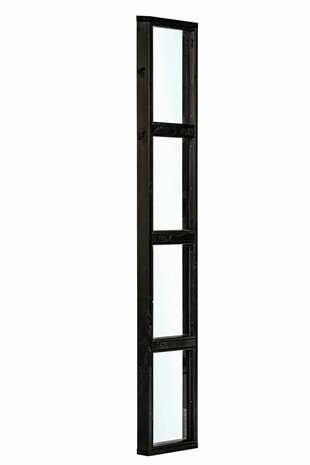 Zwart wandmodule smal 45x210 cm