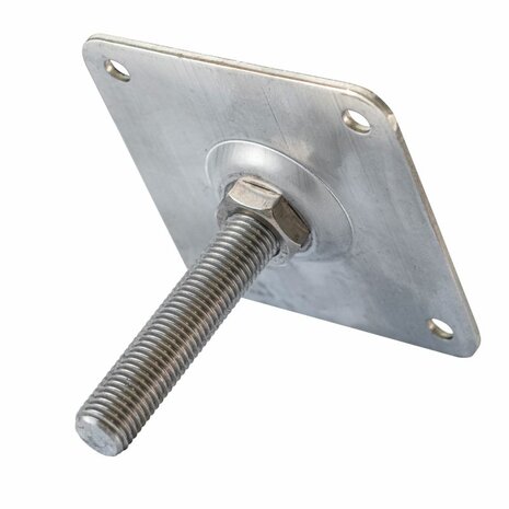  betonpoer 18,0 x 18,0 x 10,0 cm, antraciet, M20-bus, half model