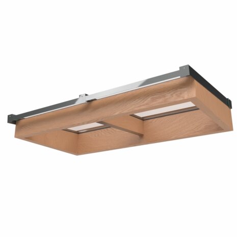 lessenaars dak lichtstraat 1582mm breed incl. enkel gelaagd glas