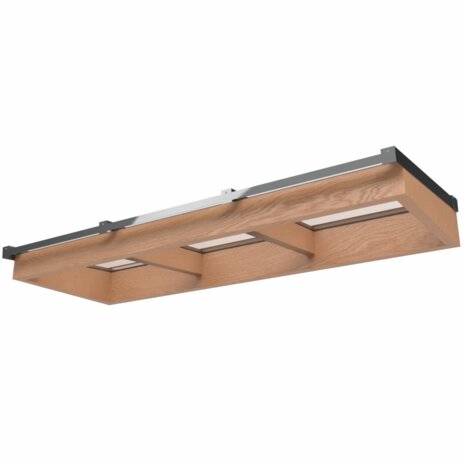 lessenaars dak lichtstraat 2402mm breed incl. enkel gelaagd glas