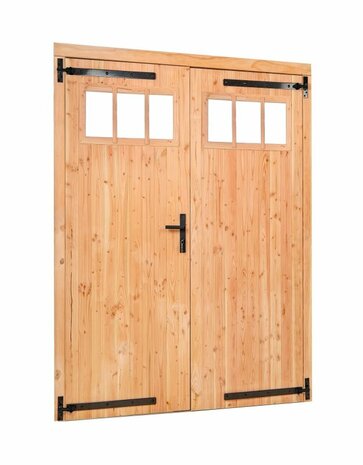 Douglas dubbele klampdeur met raam B185xH205cm