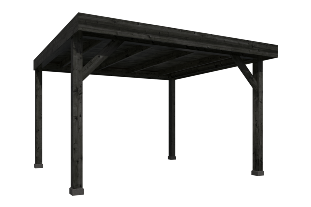 DHZ Rijssen Douglas 400 x 400 cm zwart ge&iuml;mpregneerd