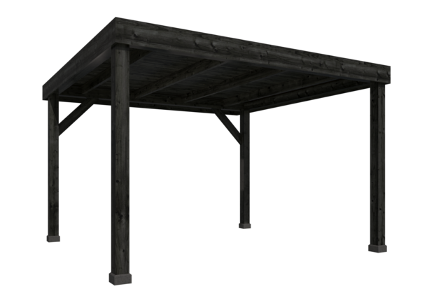 DHZ Rijssen Douglas 400 x 400 cm zwart ge&iuml;mpregneerd