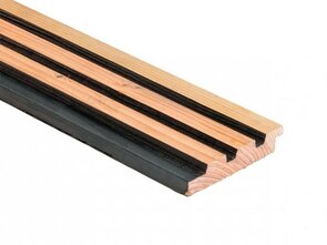 Deens triple rabat 245cm zwart/douglas} Deens triple rabat 245cm zwart/douglas